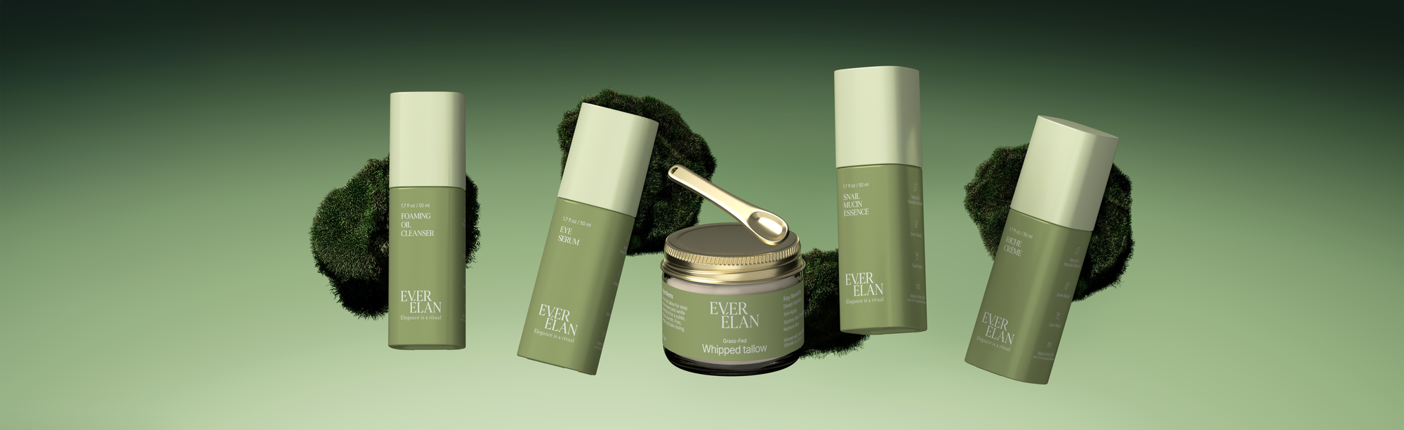 Premium skincare bottles created with BeautyBoss